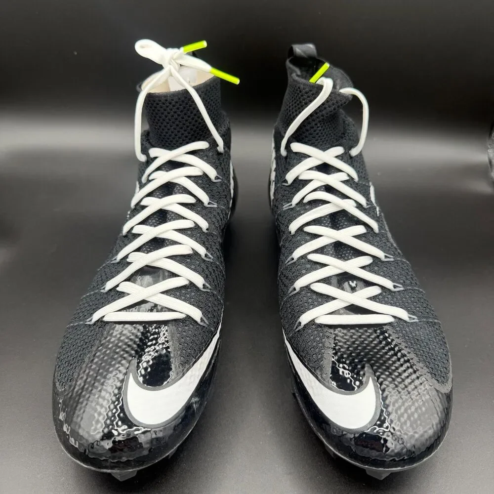 Nike Vapor Edge 360 Untouchable Football Cleats Black White Volt FQ0235-001